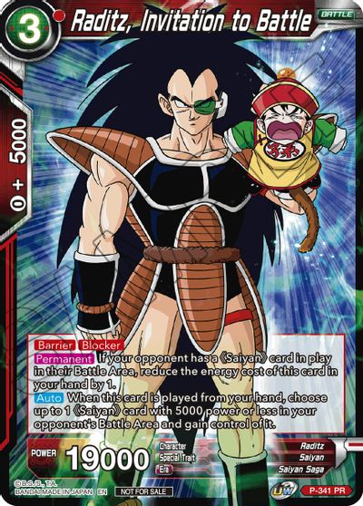 Raditz, Invitation to Battle (P-341) [Tournament Promotion Cards] | North Valley Games