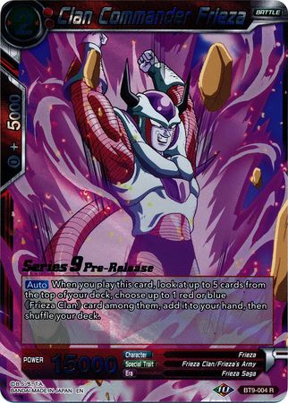 Clan Commander Frieza (BT9-004) [Universal Onslaught Prerelease Promos] | North Valley Games