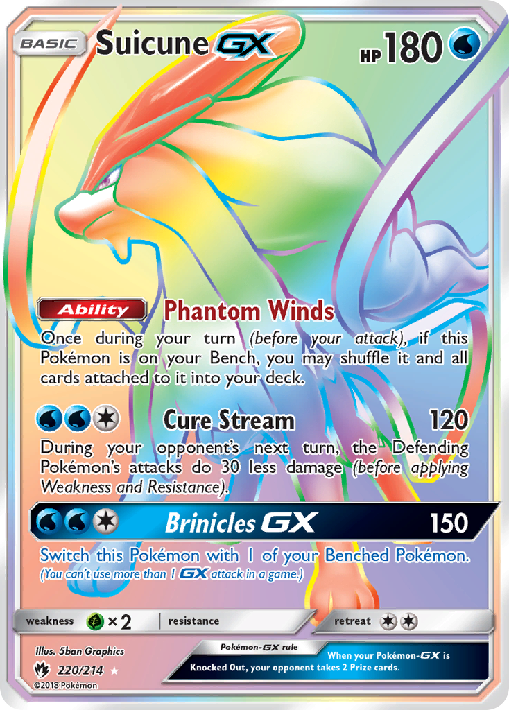 Suicune GX (220/214) [Sun & Moon: Lost Thunder] | North Valley Games