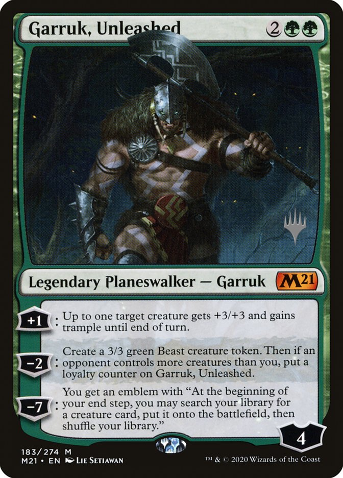 Garruk, Unleashed (Promo Pack) [Core Set 2021 Promos] | North Valley Games