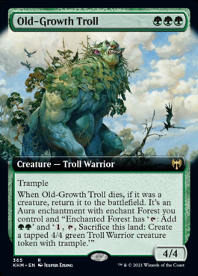 Old-Growth Troll (Extended Art) [Kaldheim] | North Valley Games