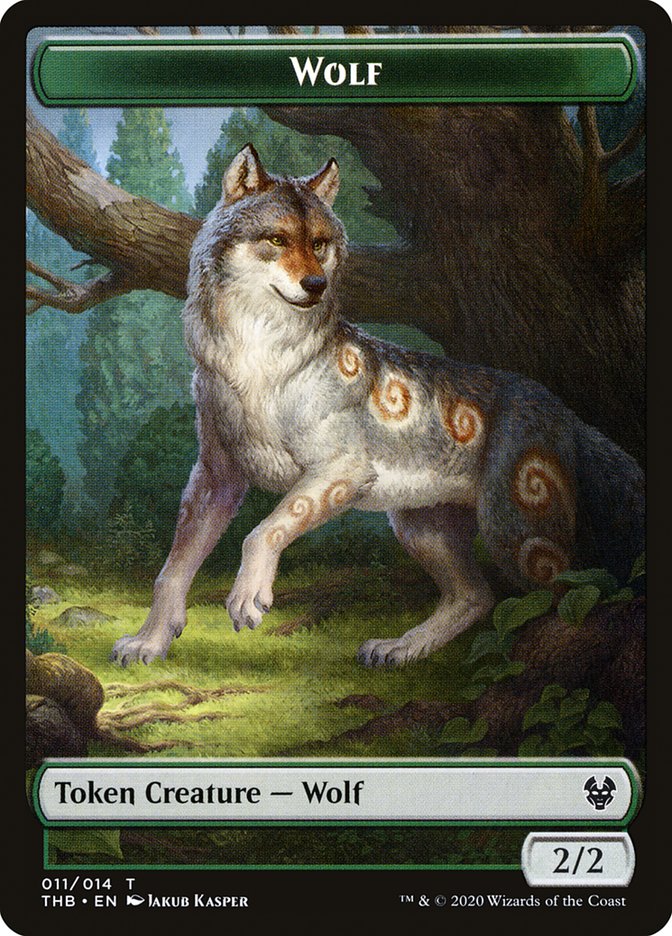 Wolf Token [Theros Beyond Death Tokens] | North Valley Games