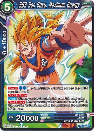 SS3 Son Goku, Maximum Energy (Starter Deck - The Awakening) (SD1-03) [Galactic Battle] | North Valley Games
