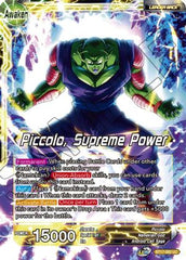 Piccolo // Piccolo, Supreme Power (BT17-082) [Ultimate Squad] | North Valley Games