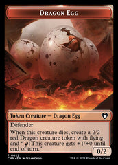 Treasure // Dragon Egg Double-Sided Token [Commander Masters Tokens] | North Valley Games
