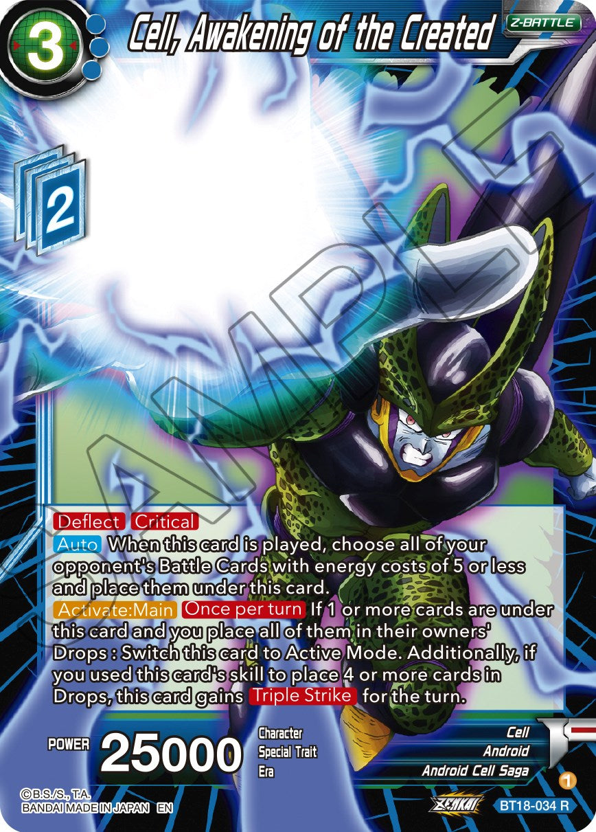 Cell, Awakening of the Created (BT18-034) [Dawn of the Z-Legends] | North Valley Games