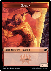 Elf Knight // Goblin (0009) Double-Sided Token [Ravnica Remastered Tokens] | North Valley Games
