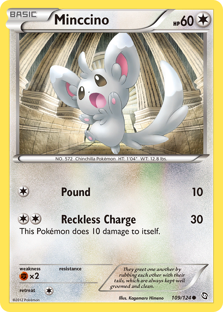 Minccino (109/124) [Black & White: Dragons Exalted] | North Valley Games
