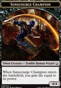 Sunscourge Champion // Cat Double-Sided Token [Hour of Devastation Tokens] | North Valley Games