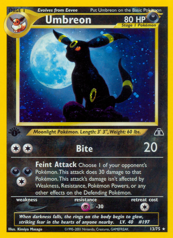 Umbreon (13/75) [Neo Discovery 1st Edition] | North Valley Games