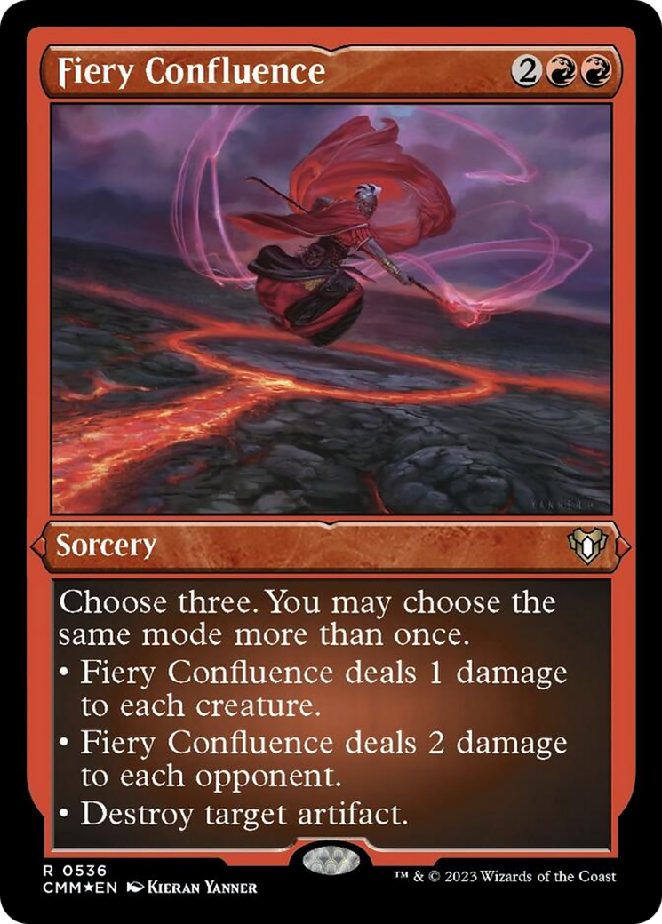 Fiery Confluence (Foil Etched) [Commander Masters] | North Valley Games