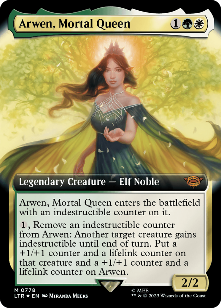 Arwen, Mortal Queen (Extended Art) (Surge Foil) [The Lord of the Rings: Tales of Middle-Earth] | North Valley Games
