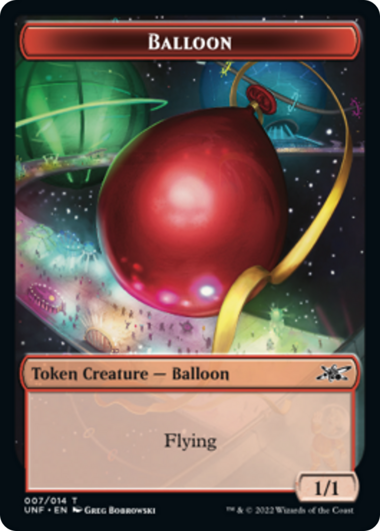 Clown Robot (002) // Balloon Double-Sided Token [Unfinity Tokens] | North Valley Games