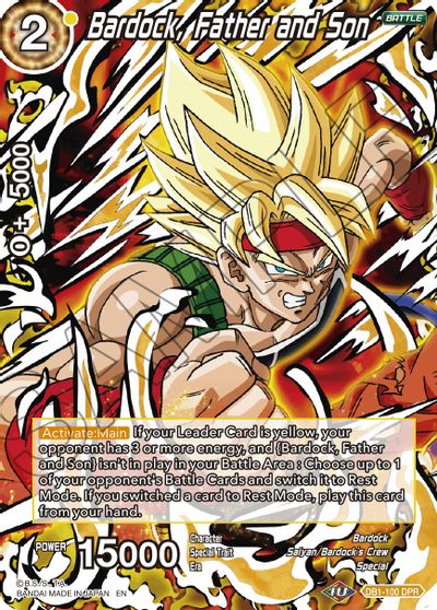 Bardock, Father and Son (Reprint) (DB1-100) [Battle Evolution Booster] | North Valley Games