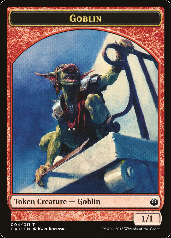 Weird // Goblin Double-Sided Token [Guilds of Ravnica Guild Kit Tokens] | North Valley Games