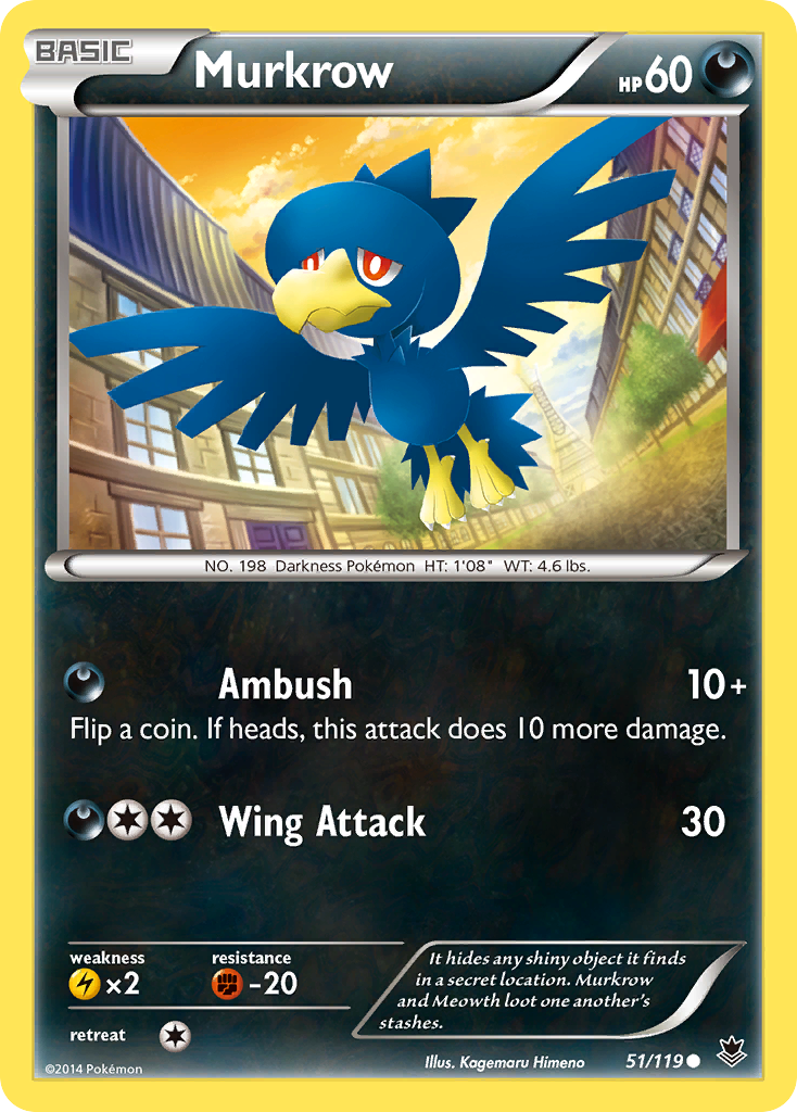 Murkrow (51/119) [XY: Phantom Forces] | North Valley Games