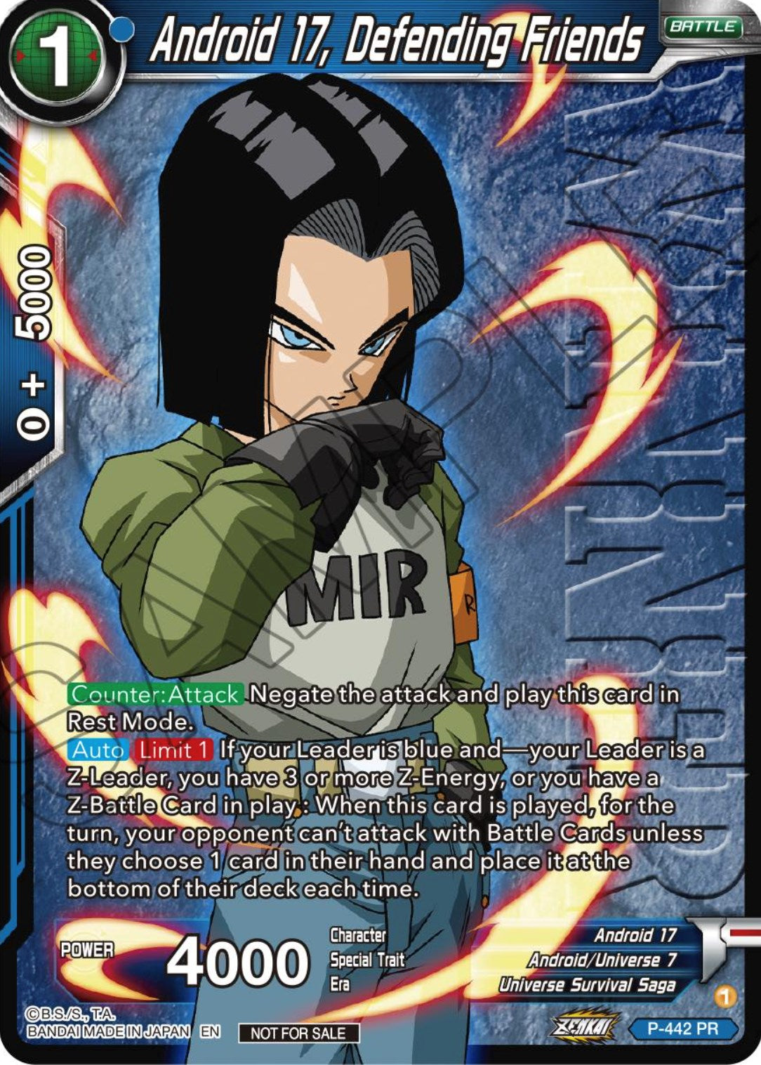 Android 17, Defending Friends (Winner) (P-442) [Tournament Promotion Cards] | North Valley Games