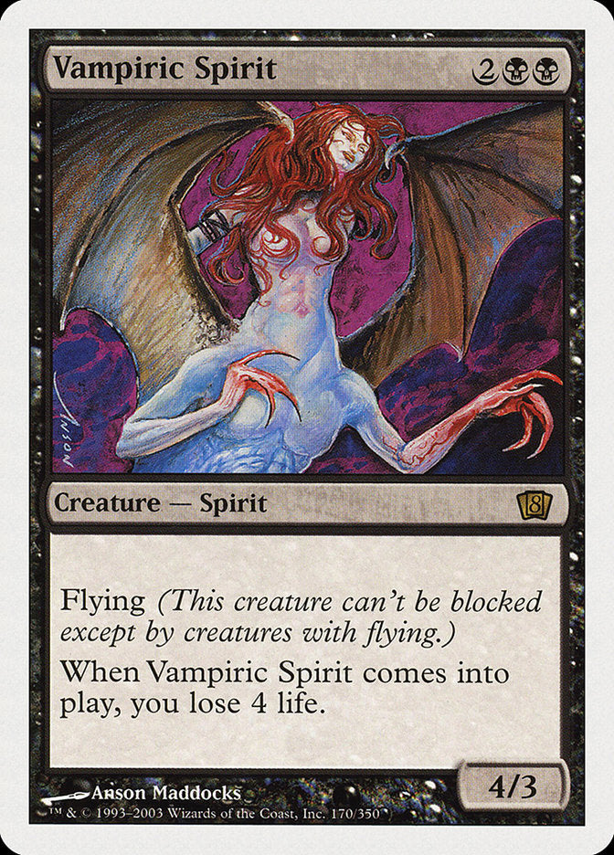 Vampiric Spirit [Eighth Edition] | North Valley Games