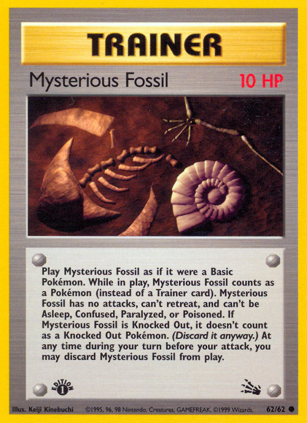 Mysterious Fossil (62/62) [Fossil 1st Edition] | North Valley Games