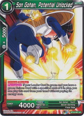 Son Gohan, Potential Unlocked (BT10-067) [Rise of the Unison Warrior 2nd Edition] | North Valley Games