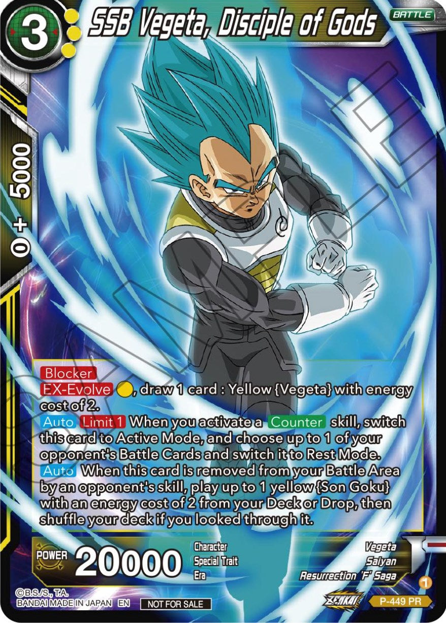 SSB Vegeta, Disciple of Gods (P-449) [Tournament Promotion Cards] | North Valley Games