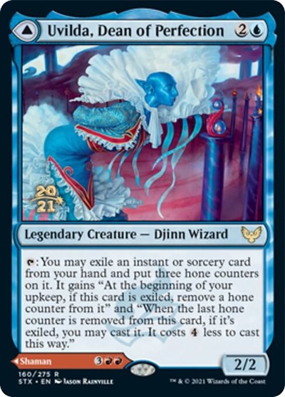 Uvilda, Dean of Perfection // Nassari, Dean of Expression [Strixhaven: School of Mages Prerelease Promos] | North Valley Games