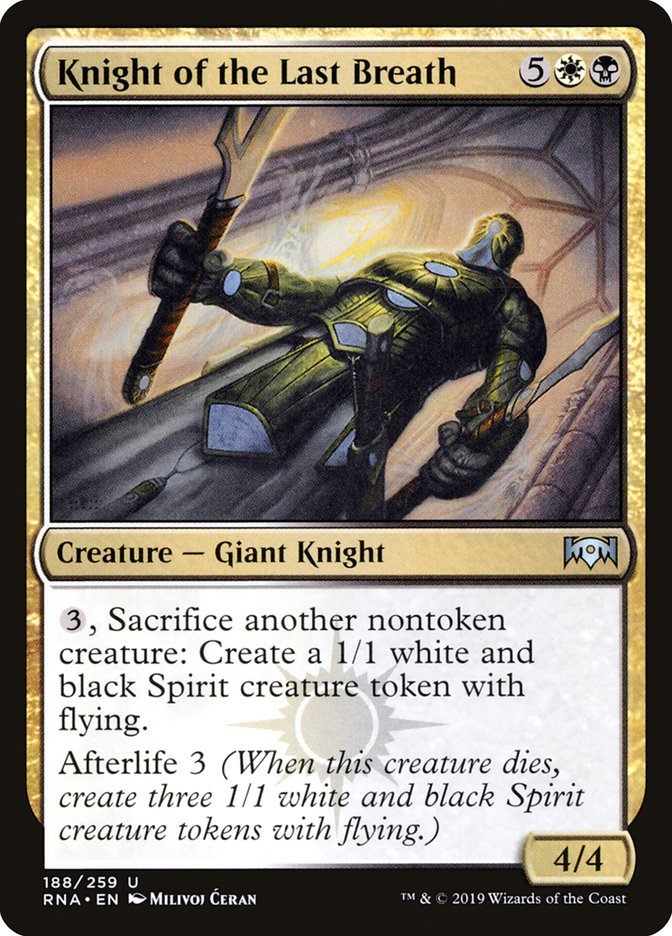 Knight of the Last Breath [Ravnica Allegiance] | North Valley Games