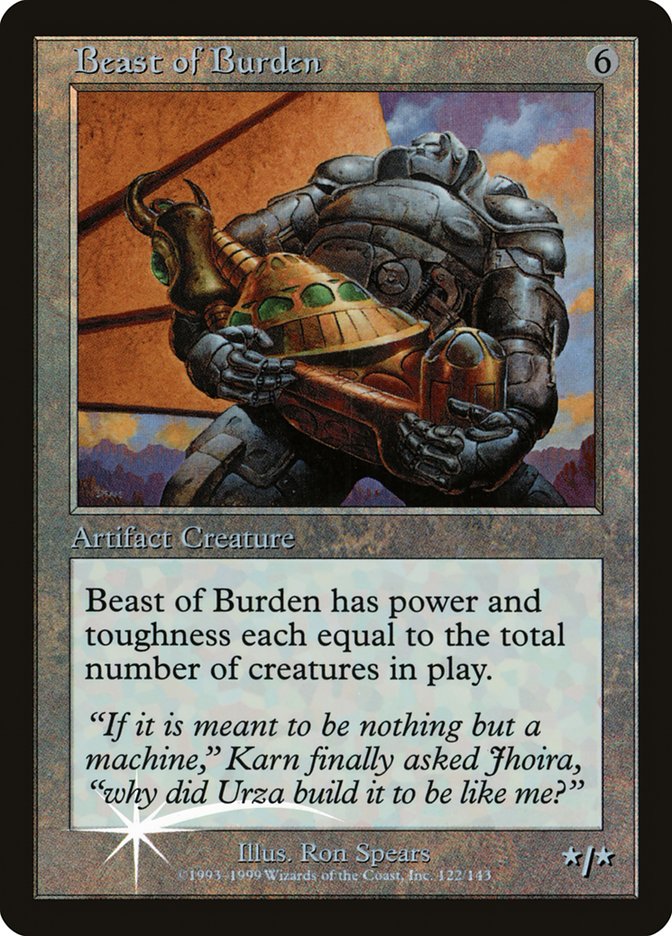 Beast of Burden (Misprinted) [Urza's Legacy Promos] | North Valley Games