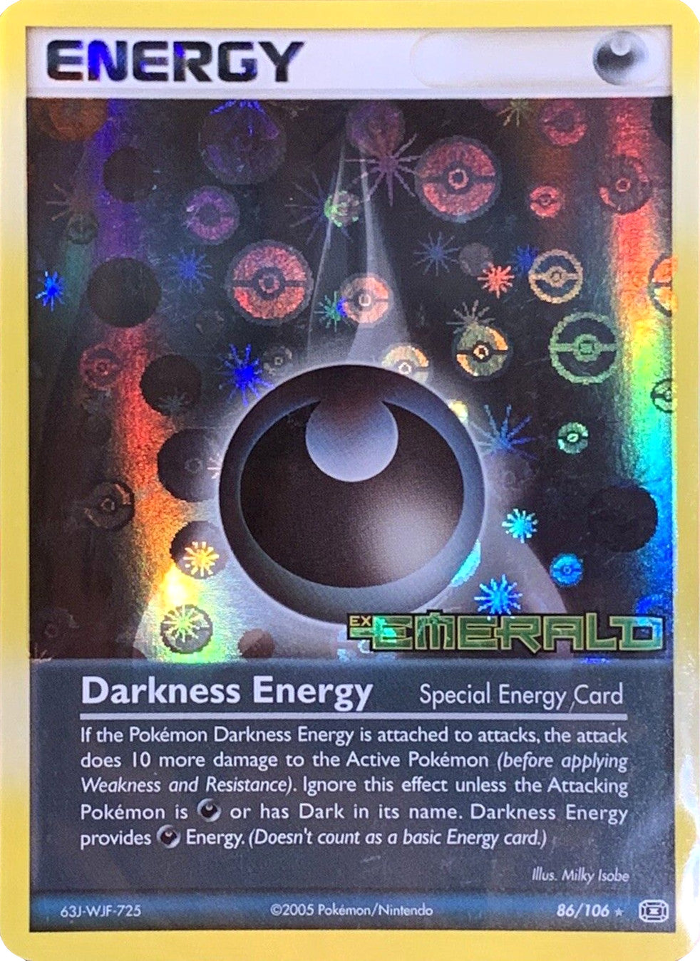 Darkness Energy (86/106) (Stamped) [EX: Emerald] | North Valley Games