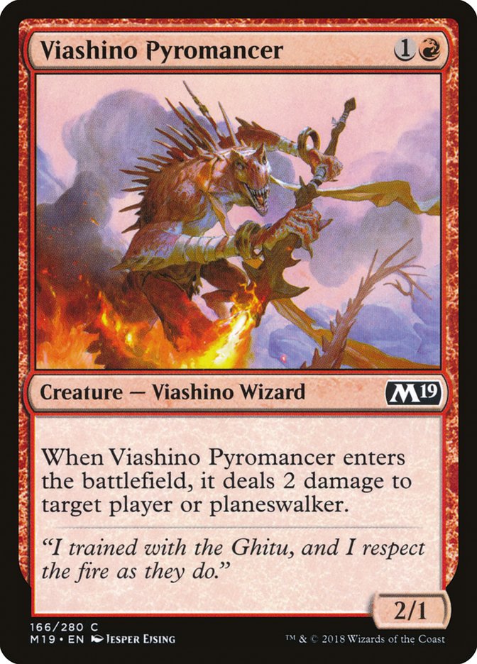 Viashino Pyromancer [Core Set 2019] | North Valley Games