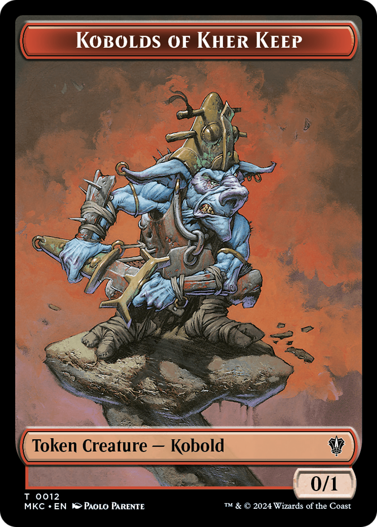 Gold // Kobolds of Kher Keep Double-Sided Token [Murders at Karlov Manor Commander Tokens] | North Valley Games