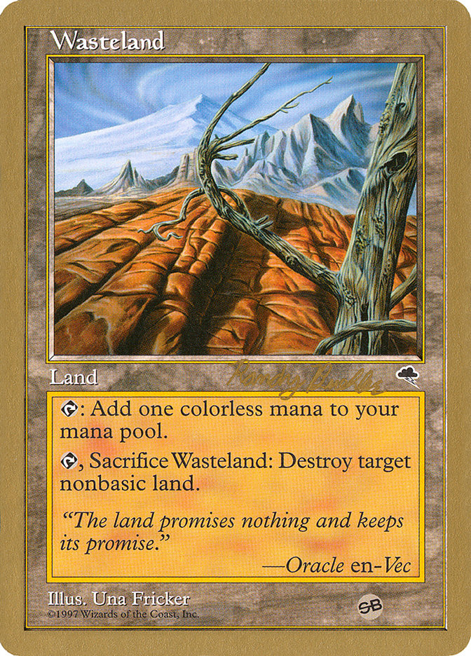 Wasteland (Randy Buehler) (SB) [World Championship Decks 1998] | North Valley Games