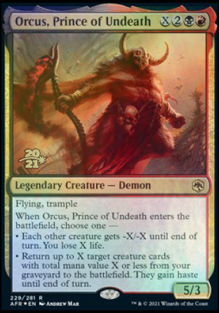 Orcus, Prince of Undeath [Dungeons & Dragons: Adventures in the Forgotten Realms Prerelease Promos] | North Valley Games