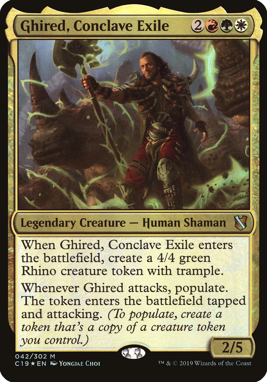 Ghired, Conclave Exile (Oversized) [Commander 2019 Oversized] | North Valley Games