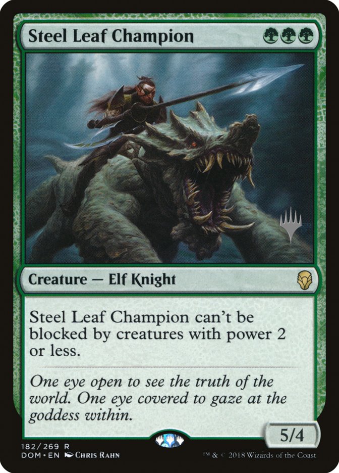 Steel Leaf Champion (Promo Pack) [Dominaria Promos] | North Valley Games