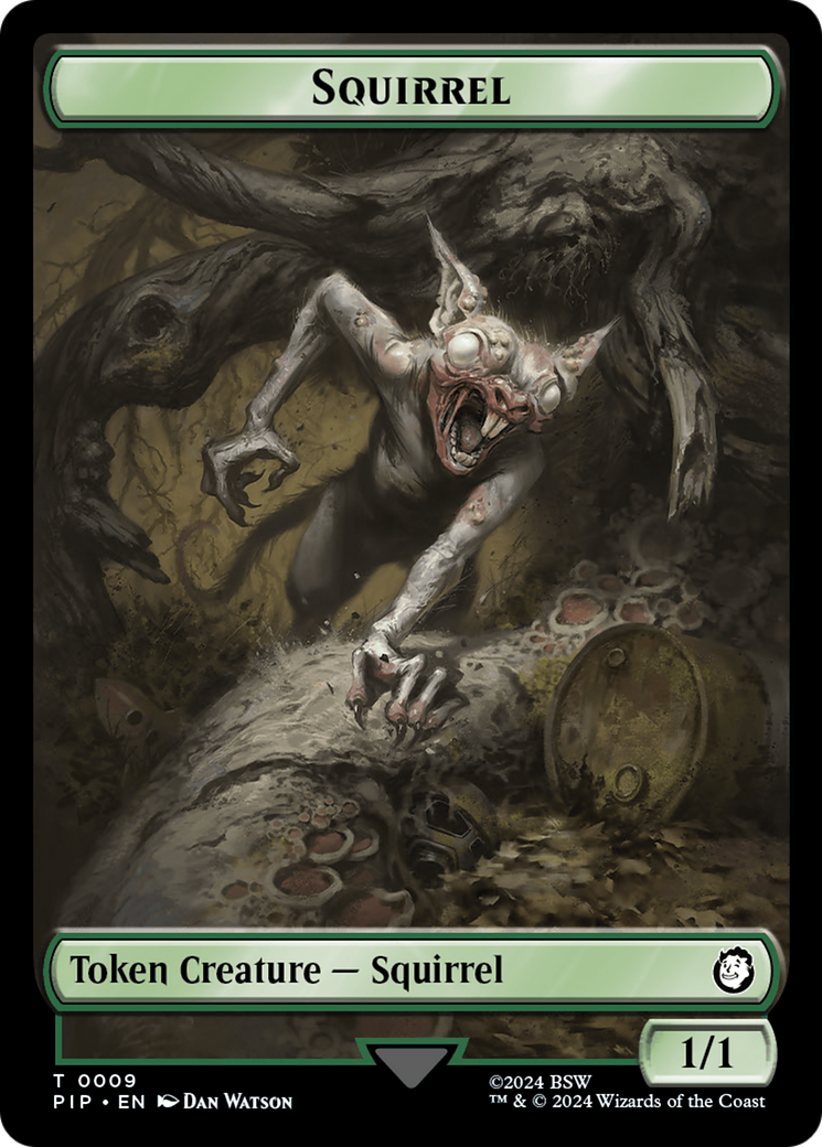 Food (013) // Squirrel Double-Sided Token [Fallout Tokens] | North Valley Games