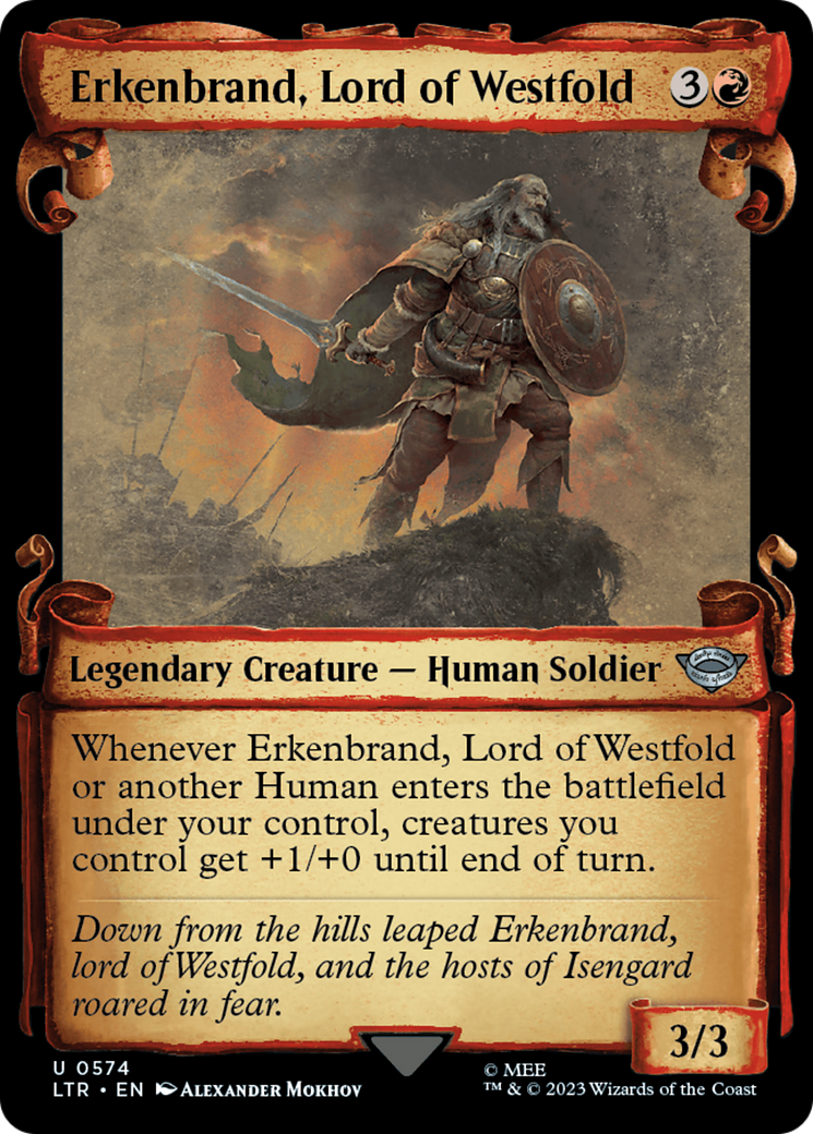 Erkenbrand, Lord of Westfold [The Lord of the Rings: Tales of Middle-Earth Showcase Scrolls] | North Valley Games