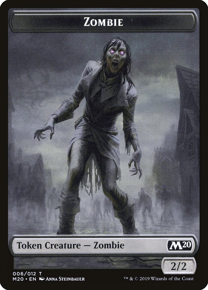 Dragon (002) // Zombie Double-Sided Token [Game Night 2019 Tokens] | North Valley Games