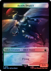 Soldier // Alien Insect Double-Sided Token (Surge Foil) [Doctor Who Tokens] | North Valley Games
