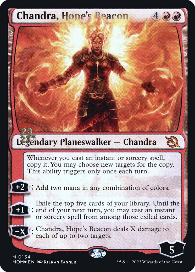 Chandra, Hope's Beacon [March of the Machine Prerelease Promos] | North Valley Games