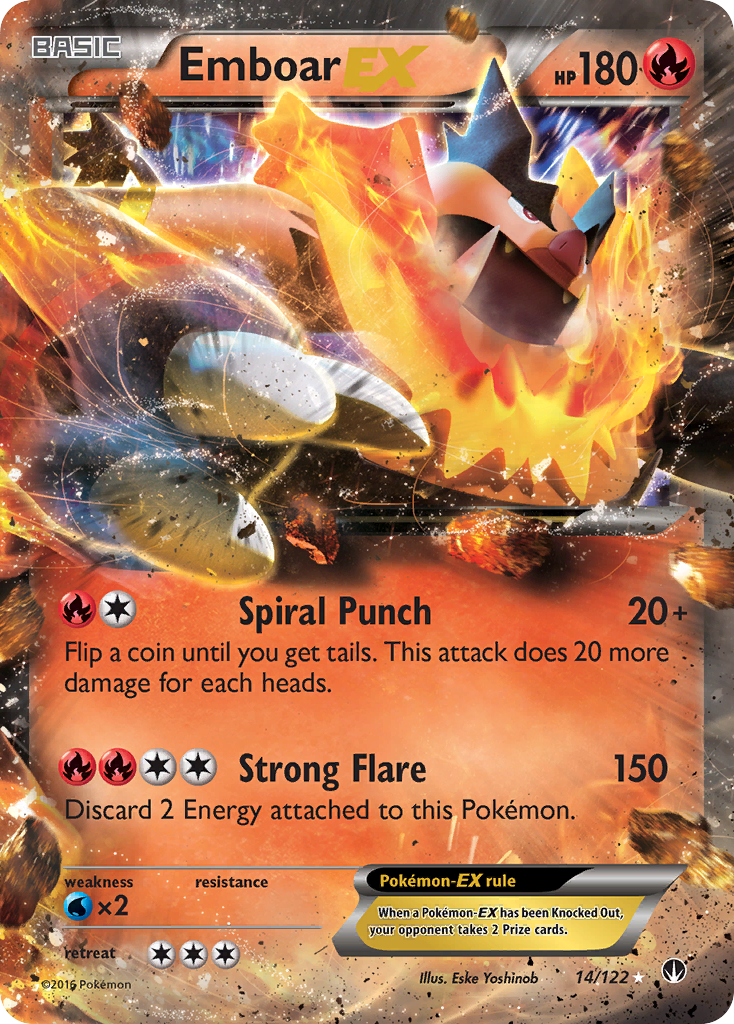 Emboar EX (14/122) [XY: BREAKpoint] | North Valley Games