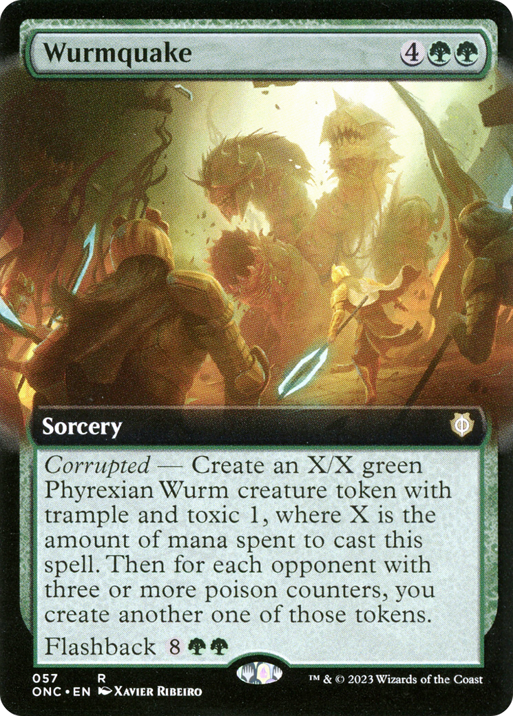 Wurmquake (Extended Art) [Phyrexia: All Will Be One Commander] | North Valley Games