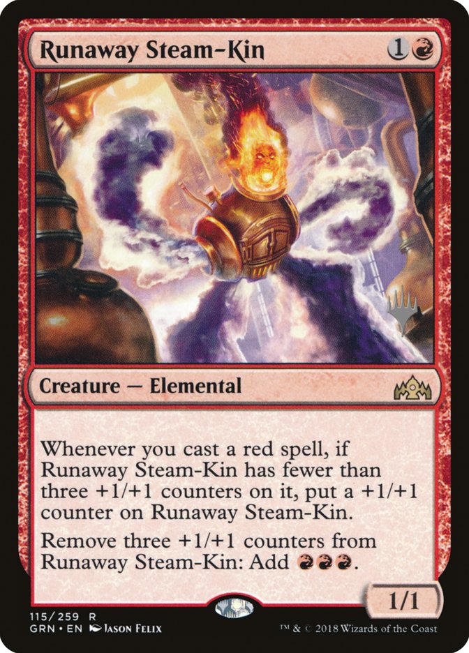 Runaway Steam-Kin (Promo Pack) [Guilds of Ravnica Promos] | North Valley Games