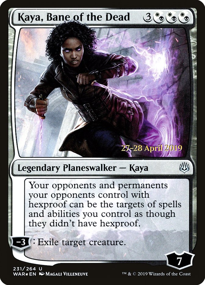 Kaya, Bane of the Dead [War of the Spark Prerelease Promos] | North Valley Games