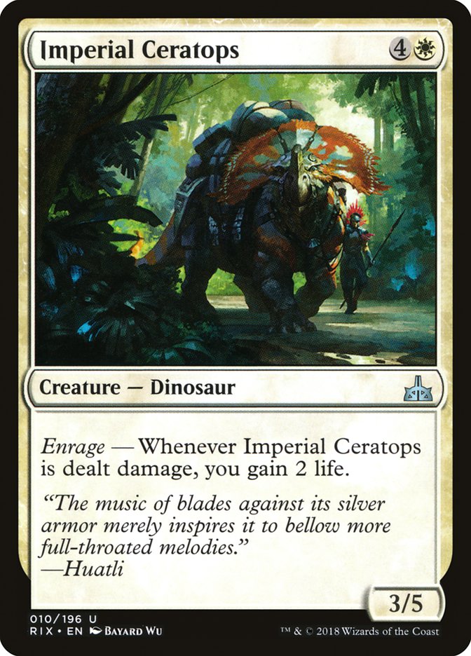 Imperial Ceratops [Rivals of Ixalan] | North Valley Games