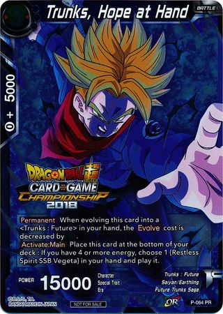 Trunks, Hope at Hand (P-064) [Tournament Promotion Cards] | North Valley Games