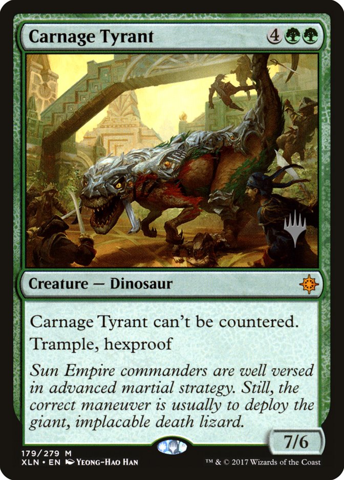 Carnage Tyrant (Promo Pack) [Ixalan Promos] | North Valley Games