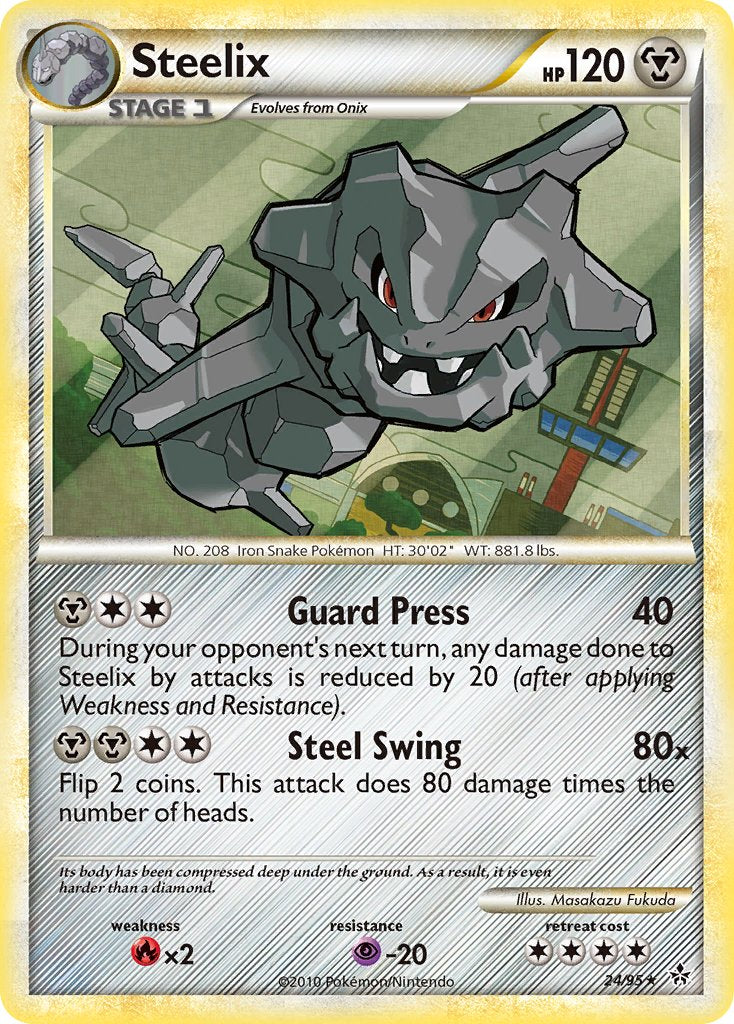 Steelix (24/95) (Theme Deck Exclusive) [HeartGold & SoulSilver: Unleashed] | North Valley Games
