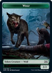Wolf // Wurm (030) Double-Sided Token [Double Masters Tokens] | North Valley Games