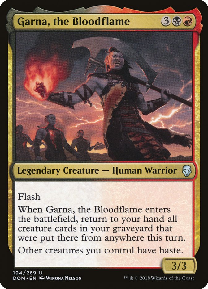 Garna, the Bloodflame [Dominaria] | North Valley Games